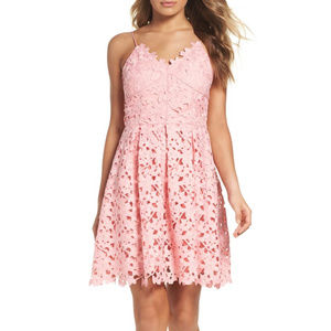 Lace Fit & Flare Dress